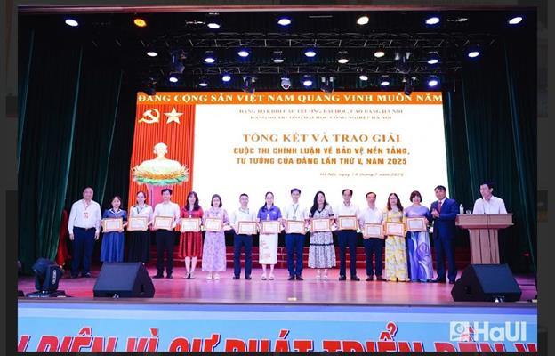 Chi bộ Phòng Thanh tra giáo dục đạt giải thưởng cao trong “Cuộc thi chính luận bảo vệ nền tảng tư tưởng của Đảng lần thứ V, năm 2025”